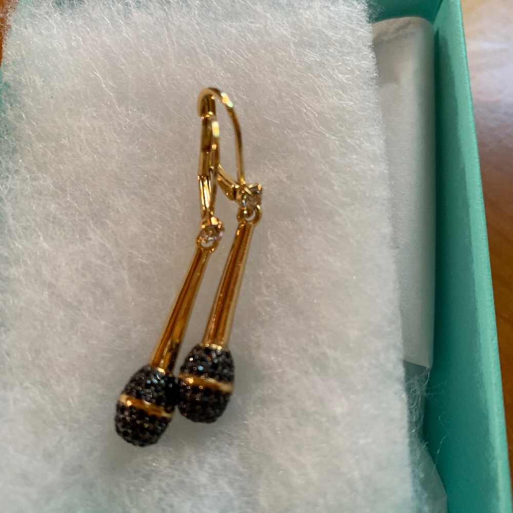 Kate Spade Jazz Things Up Microphone Earrings RARE NWOT